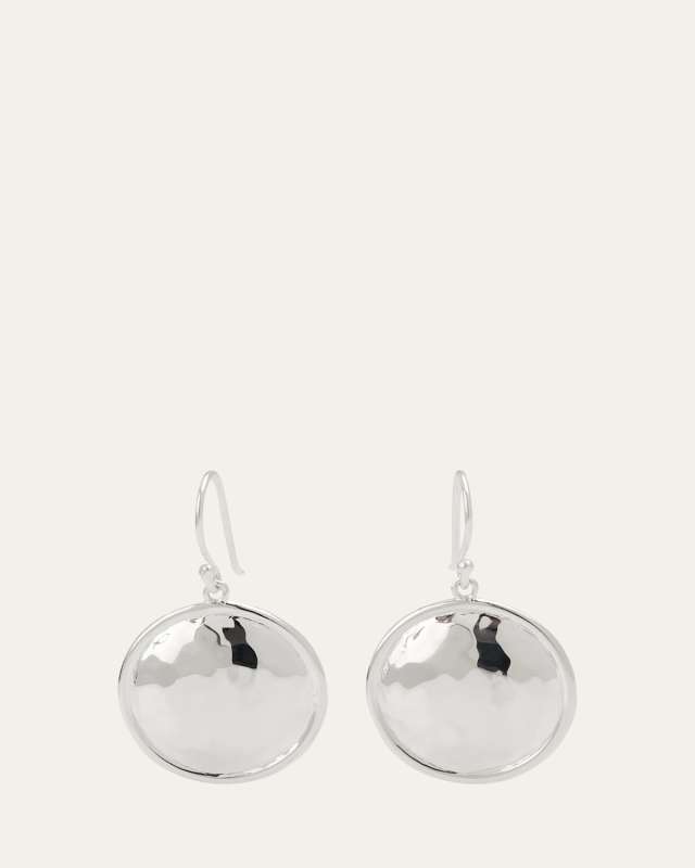 Medium Goddess Dome Earrings in Sterling Silver